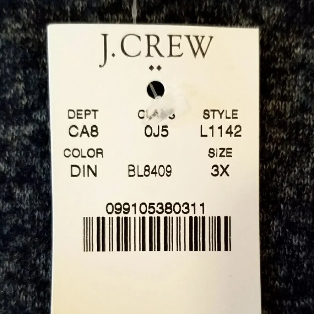 J. By J Crew Heathered Blue Side Tie Top Size 3X